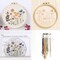 3-Piece Beginner Embroidery Kit Set – Needlepoint Kits for Adults with 3 Patterns, 3 Hoops, 6 Needles, Embroidery Floss & Cotton Fabric